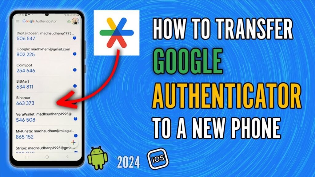 how to use google authenticator transfer